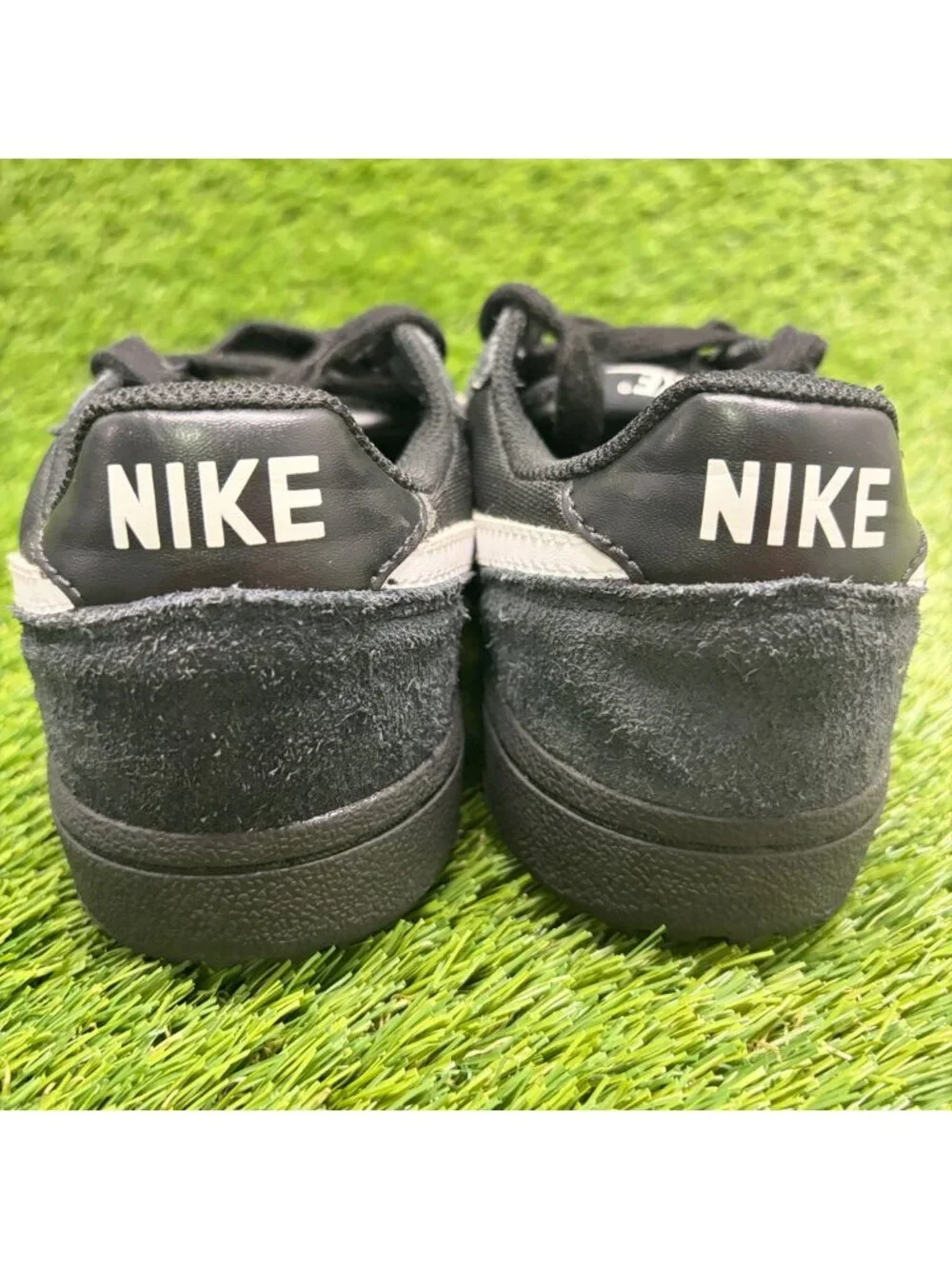 Nike Field General Boys Size 5Y Black White Athletic Walking Shoes Sneakers